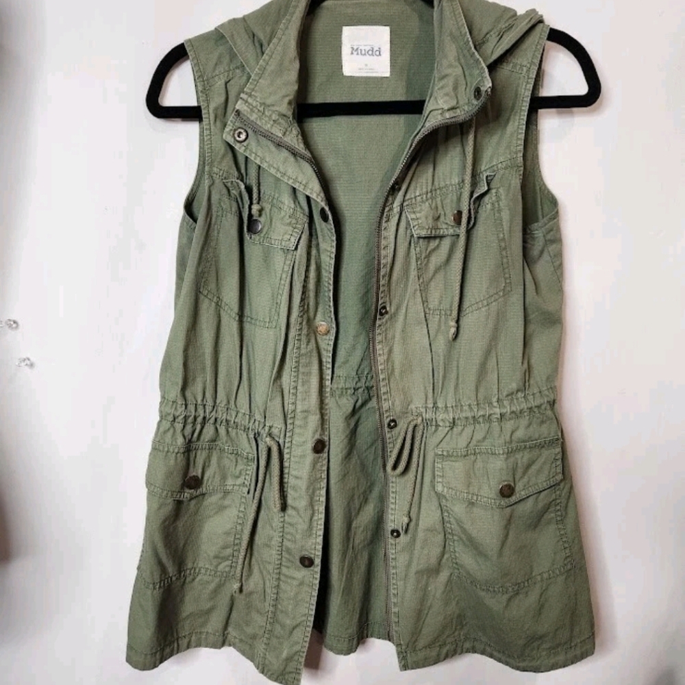 Mudd Women's Olive Utility Vest